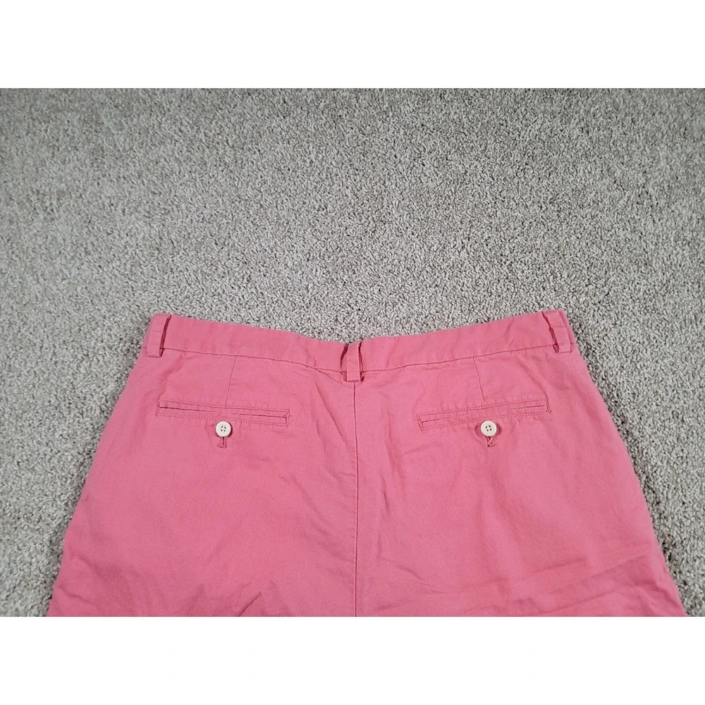Vineyard Vines Breaker Shorts Men's 36x9 Pink Cotton Linen 4 Pocket Chino Preppy